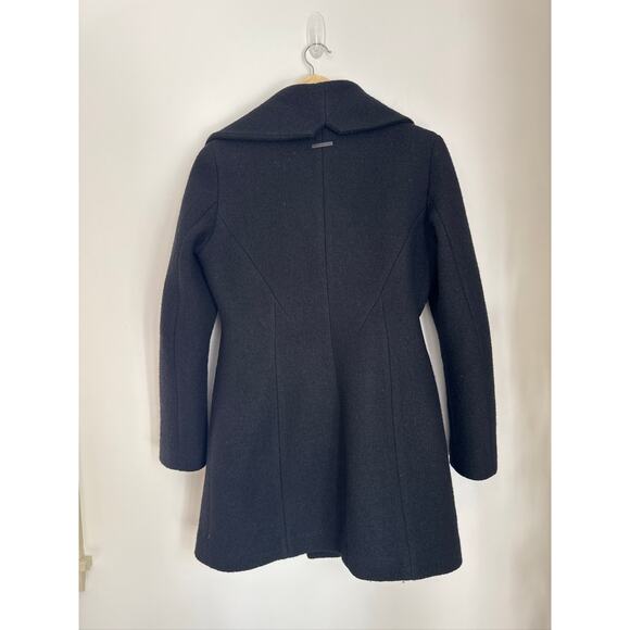 SOIA & KYO Jemma Car Wool Coat in Black, Size Small - Picture 8 of 8